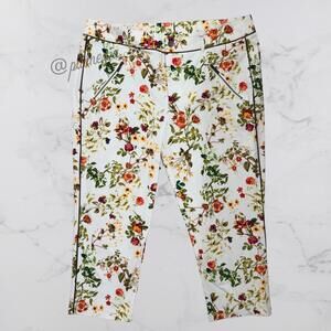 Disney Alice in Wonderland Floral Summer 100% Cotton Women's Capri Size 14